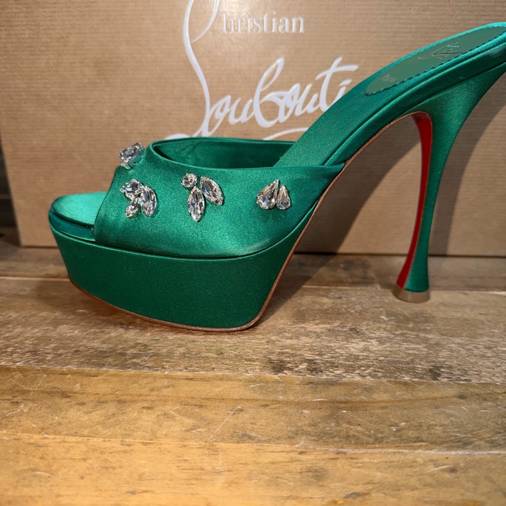 Christian Louboutin Satin Sandals